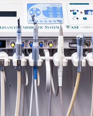 An image of an ultrasonic instrumentation machine