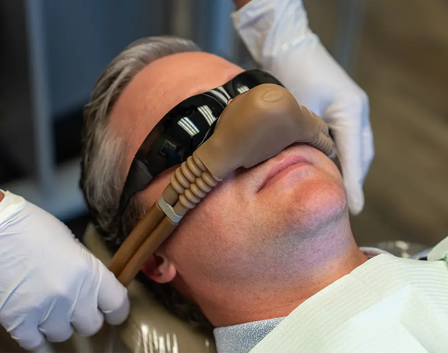 Picture of a patient being sedated